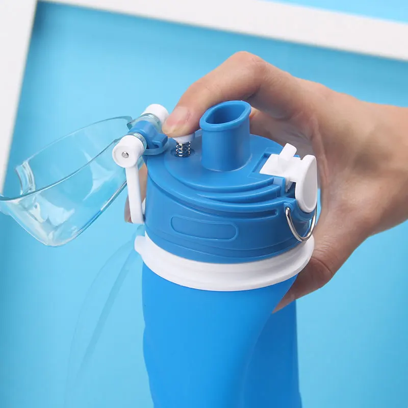 750ml Food Grade Silicone Cycling Bottle Foldable Bicycle Outdoor Sport Water Kettle Hiking Climbing Cup Bicycle Hydration U0088 (10)