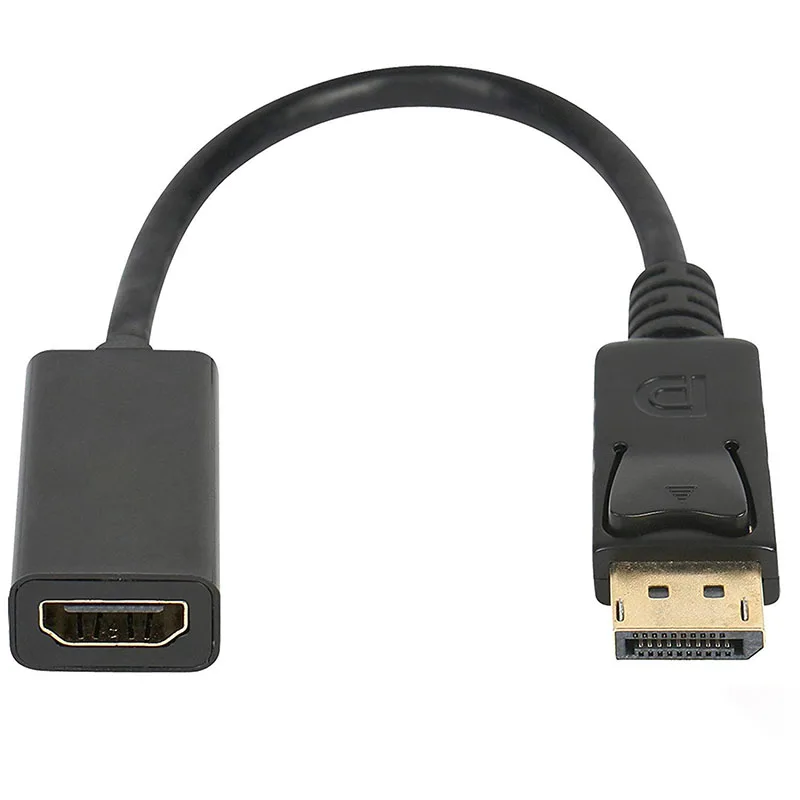 Дисплей Порт DP к HDMI адаптер 1080P Дисплей порт кабель конвертер для hp DELL ноутбук ПК проектор компьютер Ноутбук HD аудио