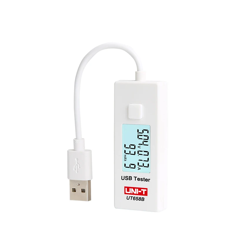 UNI-T UT658B UT658 USB тестер напряжения телефон компьютер Зарядка ток измерения энергии монитор с ЖК-подсветкой