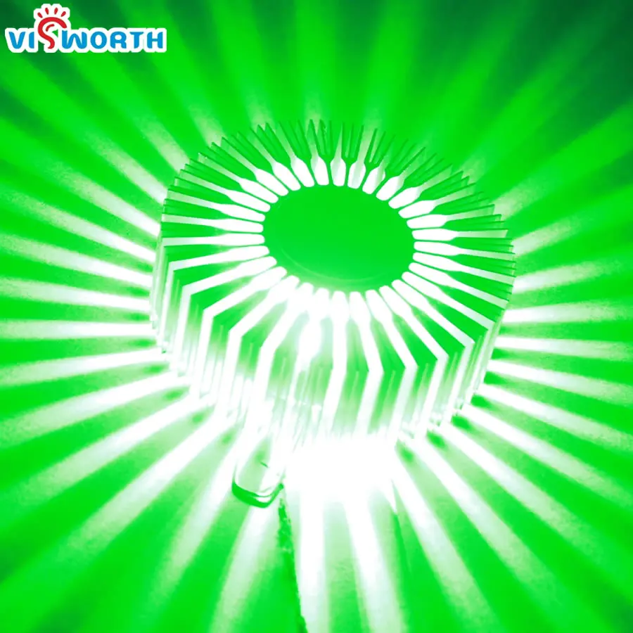  Christmas Sun Flower Aluminium Wall Light Lamps 3W Background Light Ac 110V 220V 240V Corridor Aisl - 32312760410