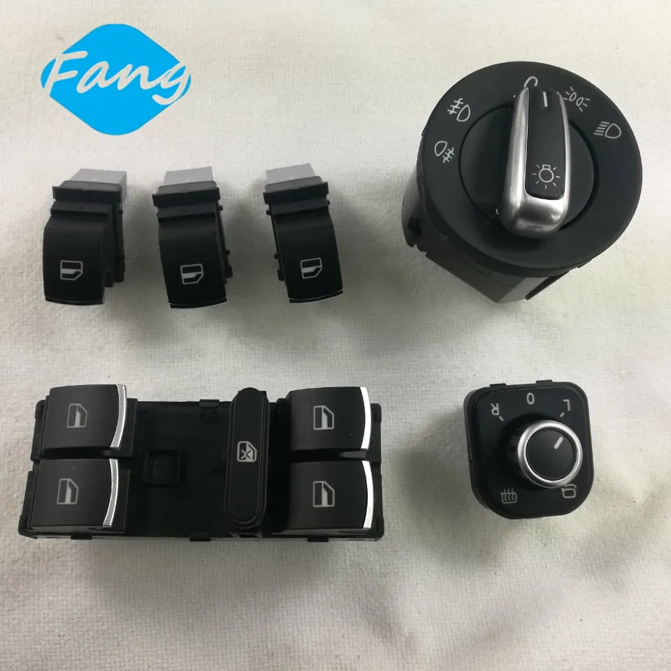 Chrome head light Mirror Window Switch VW Passat B6 Tiguan Jetta Golf MK5 MK6 CC 5ND941431A / 5ND959857 / 5ND959855 / 5ND959565A
