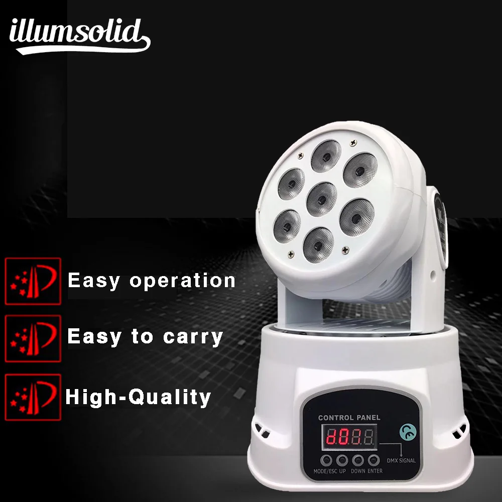 

7x12W led moving Wash light-in Stage Lighting rgbw mini Moving Head Light Disco Party