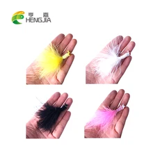 HENGJIA 10 шт. свинцовая головка Крючки с пером crappie колючая одинарные рыболовные крючки pesca рыболовные снасти