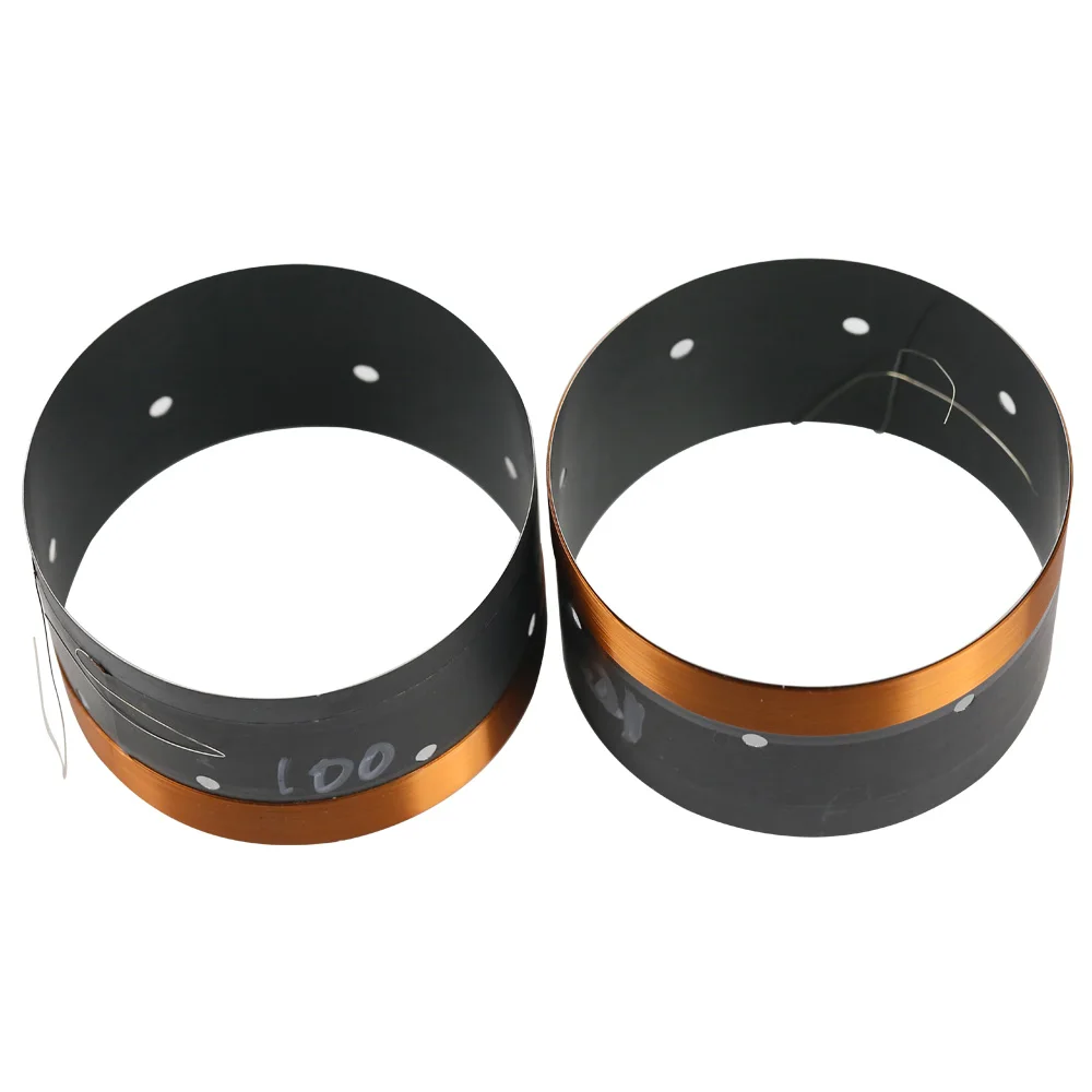 GHXAMP 100Core Bass Subwoofer Voice Coil Aluminum Pure copper wire two layers For 12" inch 15" 18" inch Speaker Repair 8OHM 1pc