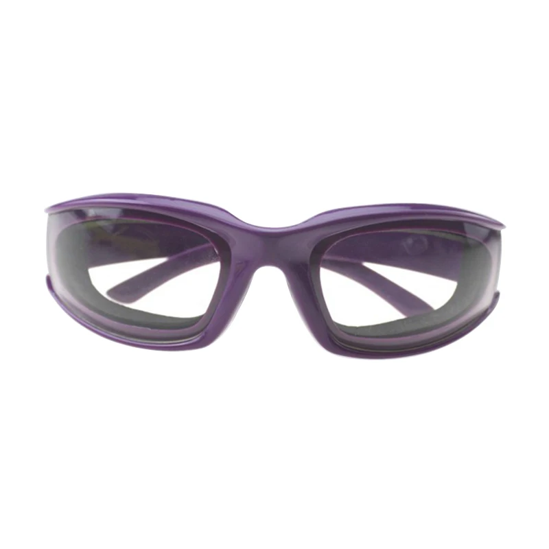 Режущие очки для лука, защита для глаз, избегайте слез, нарезания, антиострые очки, кухонный гаджет 66CY - Цвет: Purple