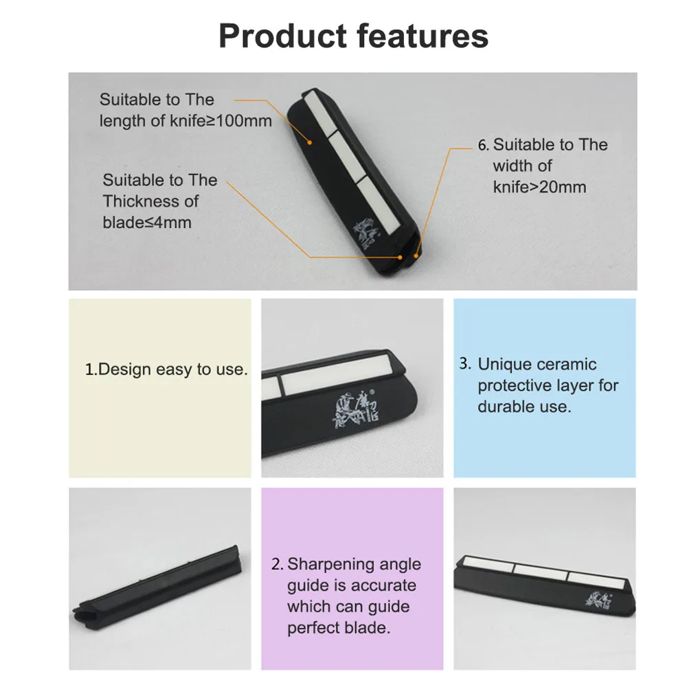 GRINDER Best Selling Whetstone Knife Sharpening Angle Guide  Knife Sharpener Angle Guide Whetstone For Home 4