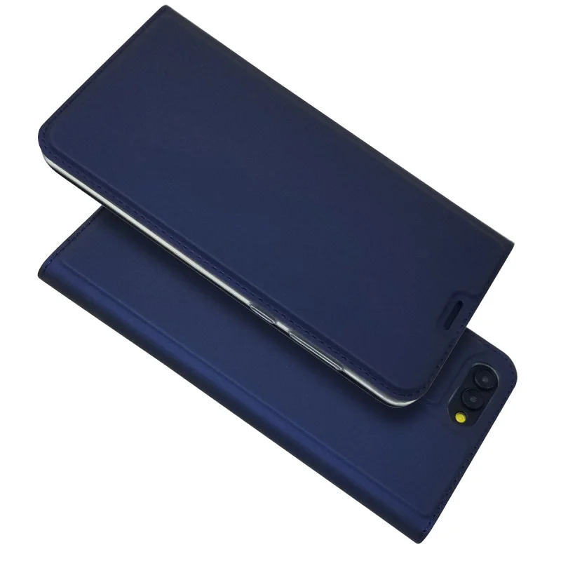 Модный тонкий кожаный чехол для huawei Honor V10 View 10, роскошный флип-чехол-кошелек для huawei Honor V 10 V10 View 10, чехол для телефона, сумка - Цвет: Синий