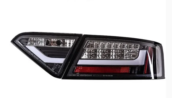 Doxa 4 шт. автомобильный Стайлинг для Audi a5 задний светильник s 2008- для A5 светодиодный задний фонарь+ сигнал поворота+ тормоз+ задний светодиодный светильник - Цвет: Smoke color