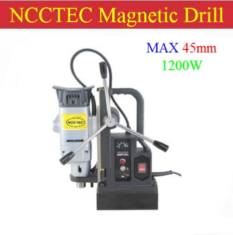45mm NCCTEC Core drill Magnetic Drills NMD45C | 1.8'' steel iron magnetic drilling machine | 1200W