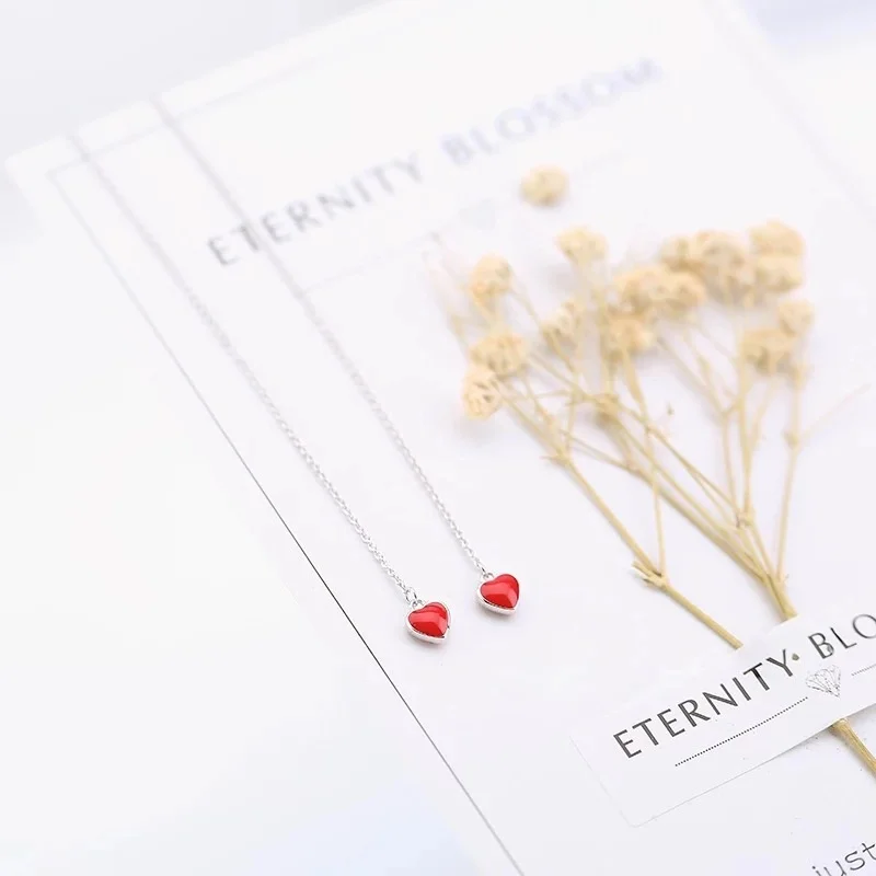 DreamySky 925 пробы реальные 100% Серебро Висячие серьги для вечерние партия ювелирных изделий подарок Pendientes joyas де Плата 925