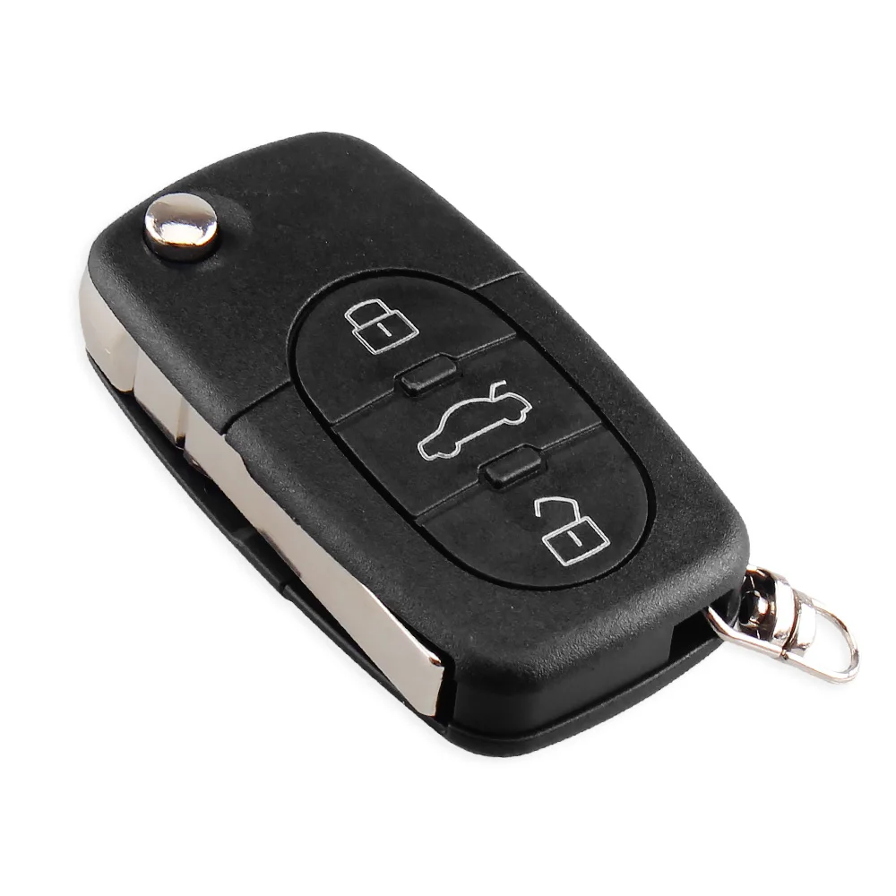 KEYYOU 3 кнопки дистанционного откидного автомобильного ключа корпус CR1616 для VW