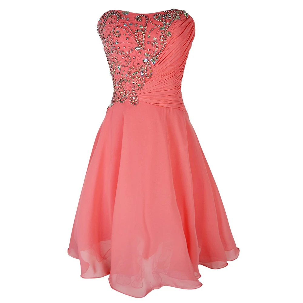 NOBLE WEISS Coral vestido de festa дебютантное платье vestido formatura curto Выпускные платья Короткие вечерние платья с бусинами и корсетом