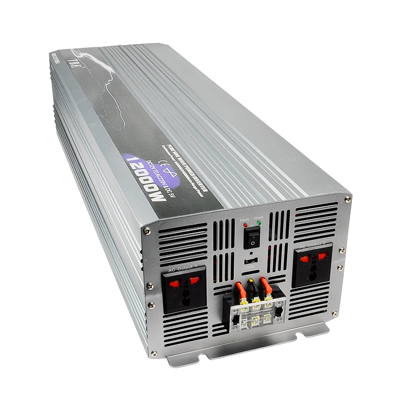 US $833.15 12000w Pure Sine Wave Power Inverter Dc 12v To Ac 220v Peak Power 24000w Solar Power Inverter 12000watt Off Grid Inverter