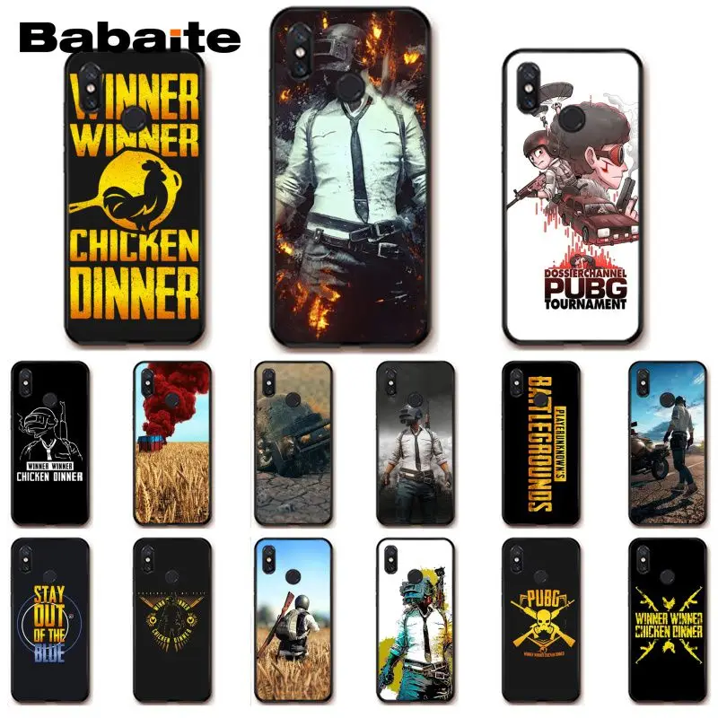 Чехол для телефона Babaite Playerunknown's Battlegrounds PUBG Xiaomi MiA1 A2 lite F1 Redmi8 6A 4X 5Plus S2 Note7 8Pro 5A
