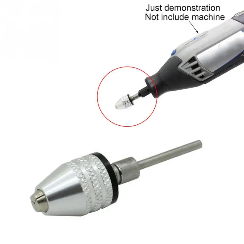

Keyless Drill Chuck Clamping Range Keyless Silver Chuck Screwdriver Adaptor Convert Conversion 2.35mm Shank Connecting Shaft