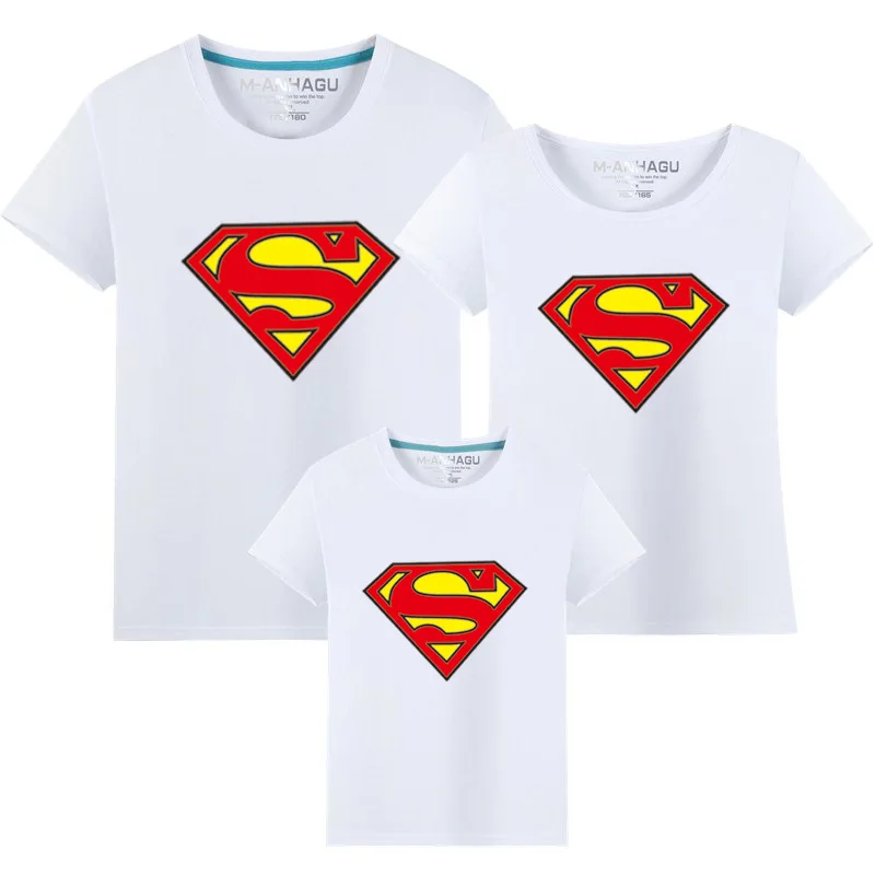 1 pcs superman family matching t shirts quality cotton 1 pcs superman family matching t shirts quality cotton