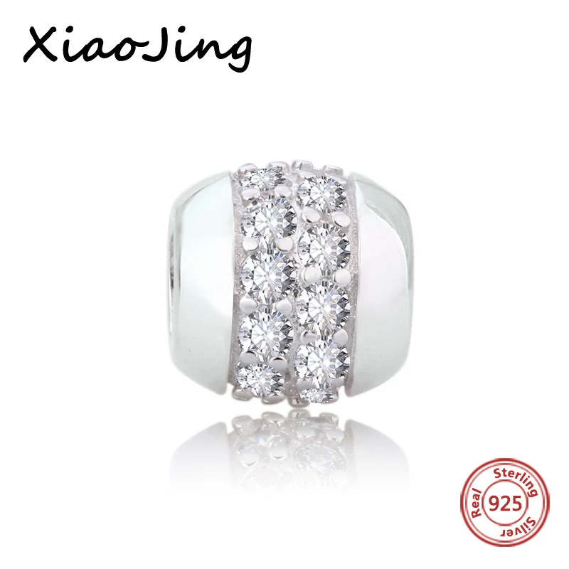 

Fit Authentic Silver Pandora Bracelet New style 925 Original Pandora White Charm Bracelet Antique Bead making Jewelry Gift