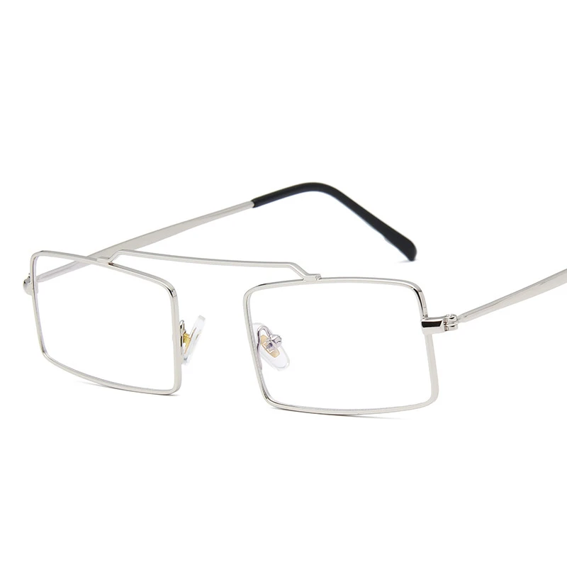 Xinfeite Солнцезащитные очки Ретро маленькая металлическая квадратная оправа личности красочные UV400 для отдыха на открытом воздухе солнцезащитные очки для мужчин и женщин X482 - Цвет линз: 13