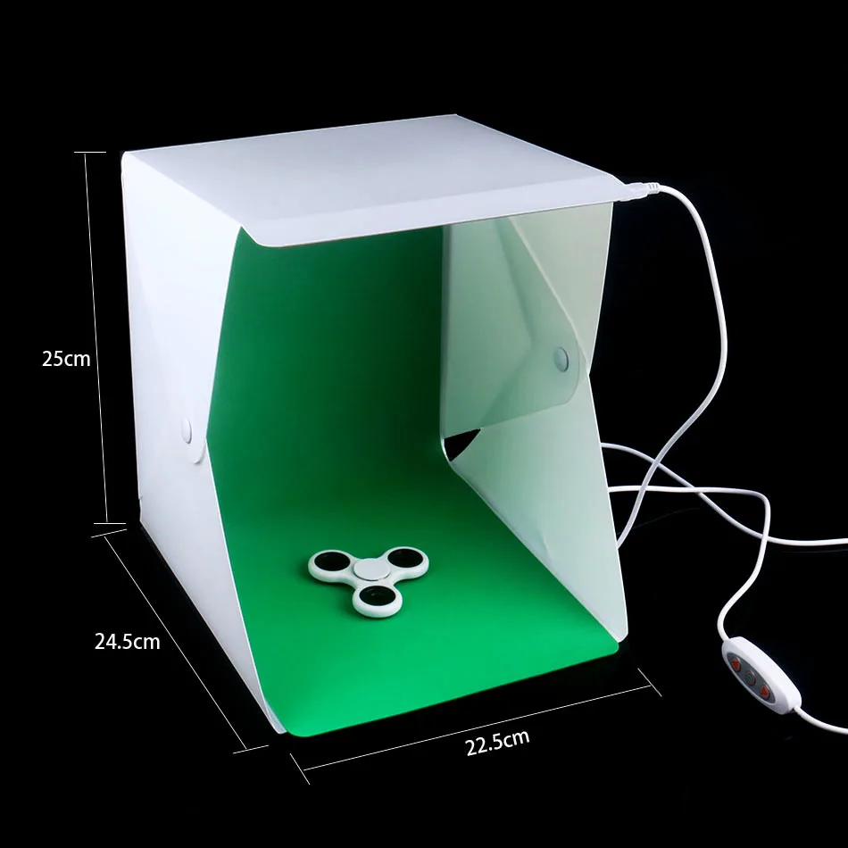 Мини складной регулируемый студийный диффузный софтбокс с светодиодный черно-белый зеленый красный фон аксессуары для фотостудии