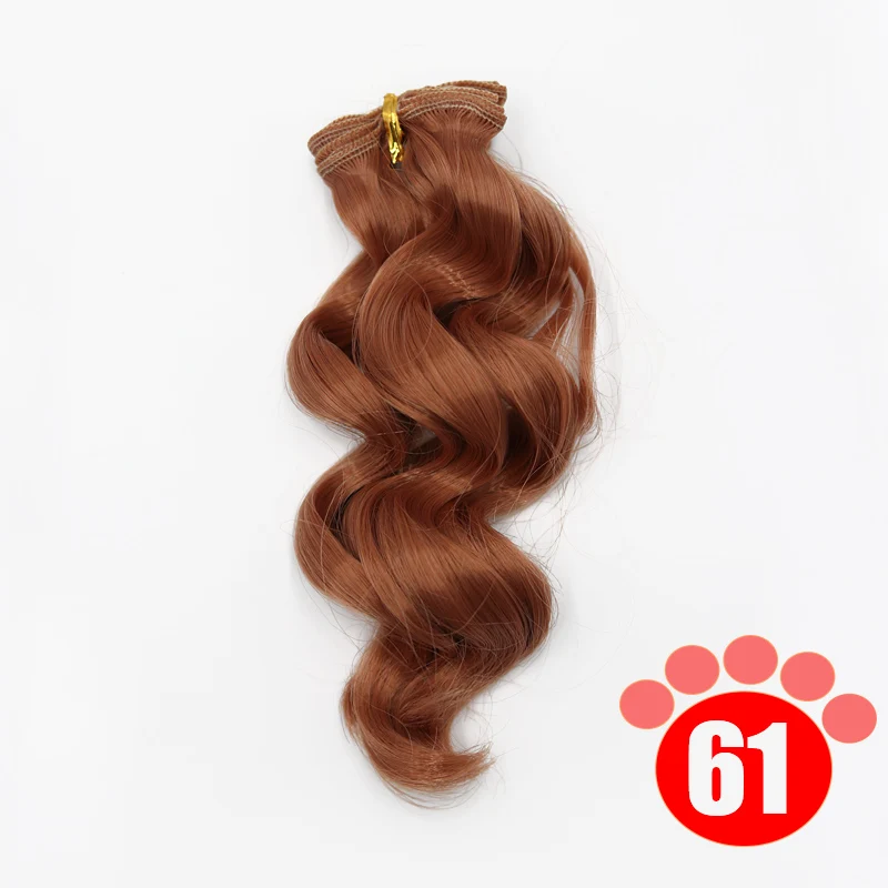 Msiredoll bjd wig Accessories 1piece 15*100CM doll hair for 1/3 1/4 1/6 1/12  Curly doll hair bjd wig diy Free shipping 11