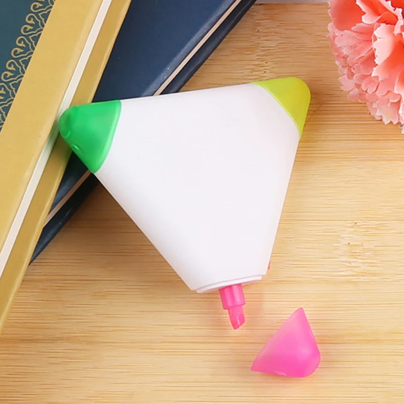 Креативный Highligter маркеры треугольные многоугольные выделители ручка японские канцелярские принадлежности многоцветный Marke ручка школа 1 шт