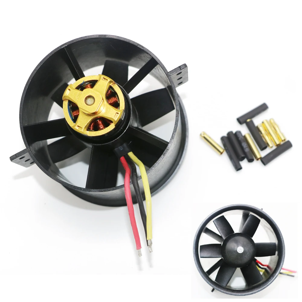 

Register shipping 1 set 90mm 6 Blades Ducted Fan EDF with QF3530(2830) 1750KV 3KG Brushless Motor for RC Airplane