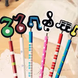 3X восхитительный музыкальный дизайн карандаш с ластиком голова письмо и рисование инструмент школьные офисные поставки студенческие