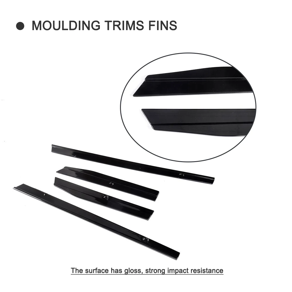 Jual PP Hitam Sisi Rok Celemek Pintu Pelindung Dagu Kit Guard untuk Volkswagen VW Golf 7 7.5 R R Line Hatchback 2014 2018 4 PC Jual PP Hitam Sisi Rok Celemek Pintu Pelindung Dagu Kit Guard untuk Volkswagen VW Golf 7 7.5 R R Line Hatchback 2014 2018 4 PC