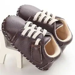 Прекрасный для маленьких мальчиков Обувь для девочек PU Обувь кожаная для девочек Нескользящие Детские Спортивная обувь детской Фрист