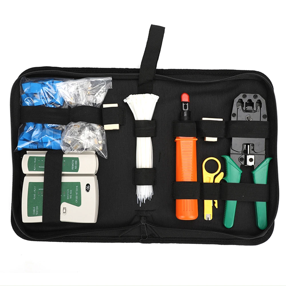

Computer Network Maintenance Tool Kit Cable Installation Kit Network Cable Repairing Kit Network Tool Repair Kit