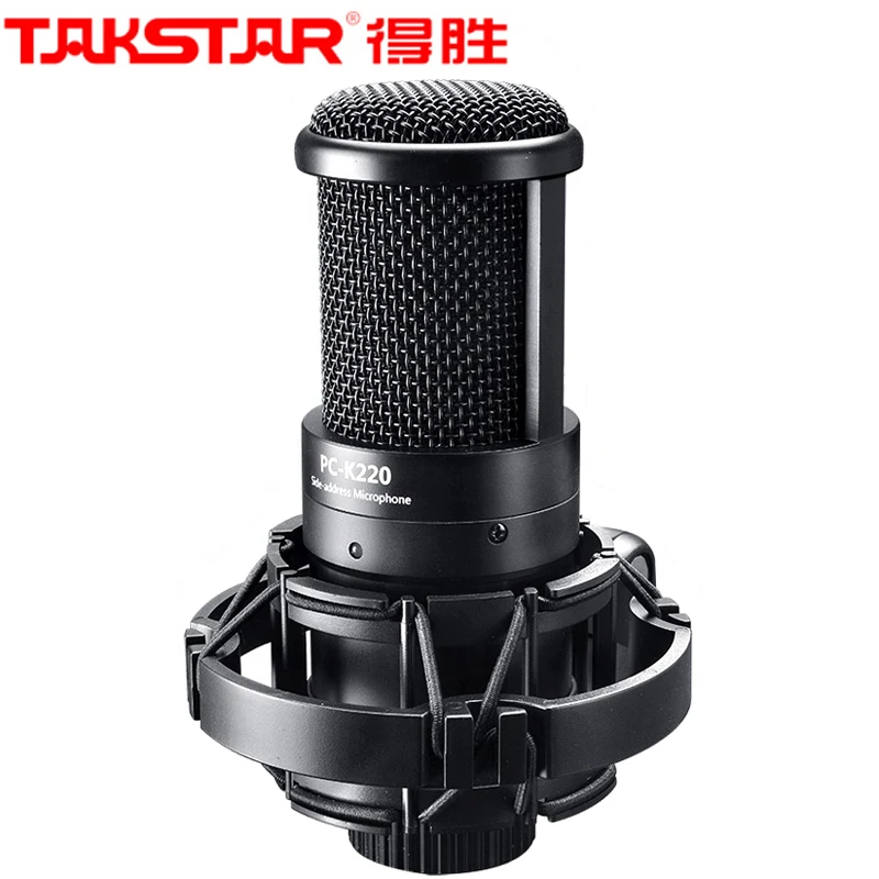 

Takstar PC-K220 condenser side-address microphone computer microphone for personal studio recording, webcast, network karaoke