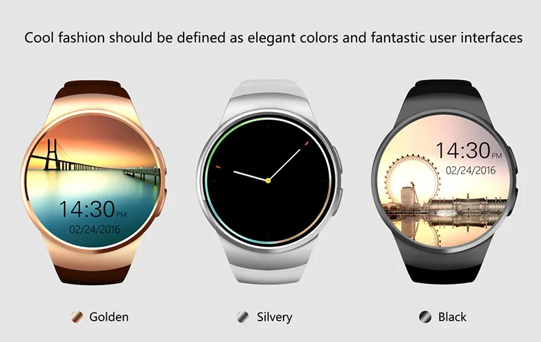 Outdoor Sports WIFI Smart Watch Phone Waterproof SIM Card Android IOS GPS Heart Rate Monitor Smartwatch Bracelet KW18