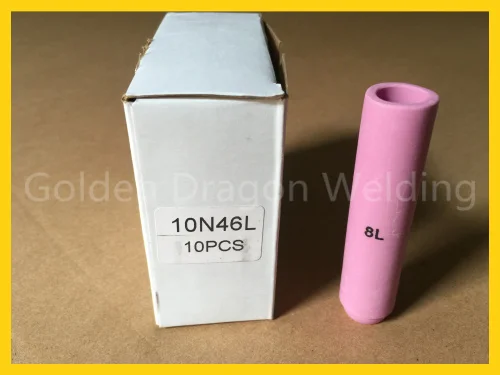 

TIG Long Alumina Nozzle 10N46L #8L For TIG Welding Torch Consumables SR PTA DB WP 17 18 26 Series,5PK