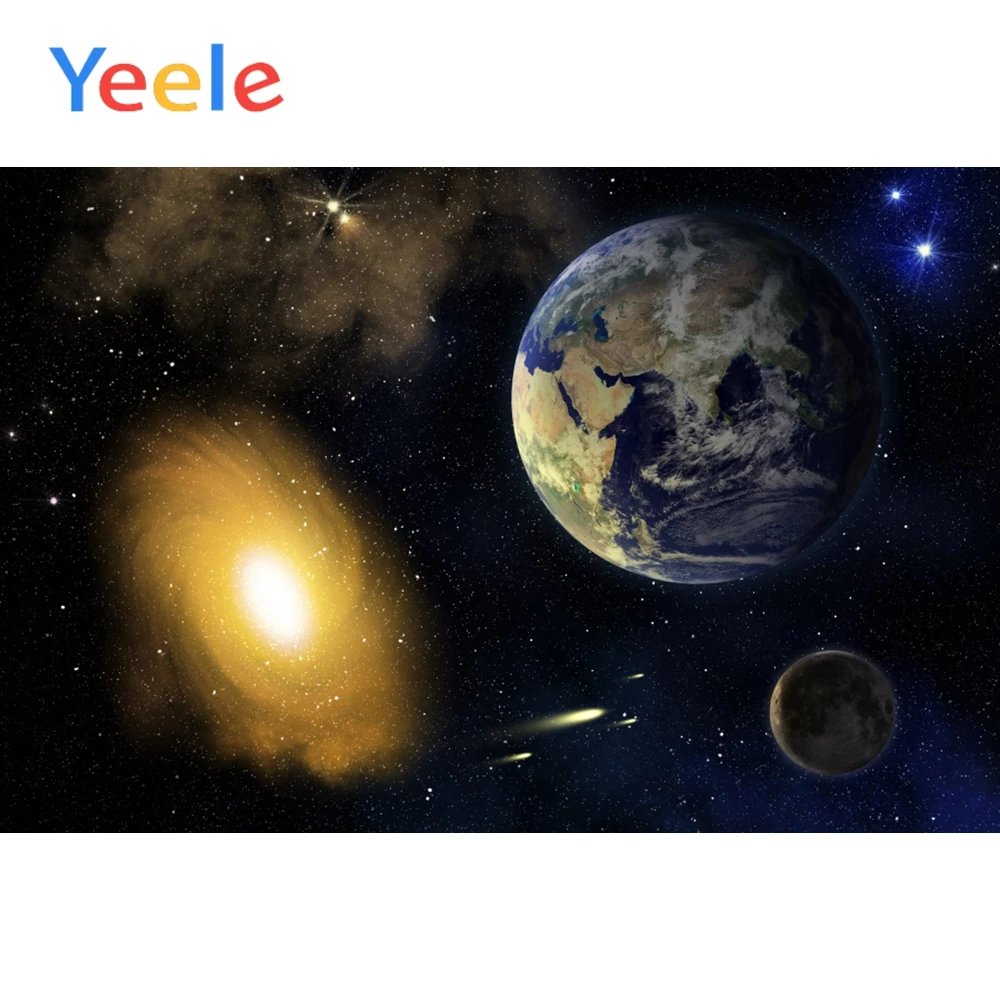 

Yeele Cosmic Space Glitter Planet Props Background Wall Posters Scene Photography Newborn Photographic Backdrop For Photo Studio