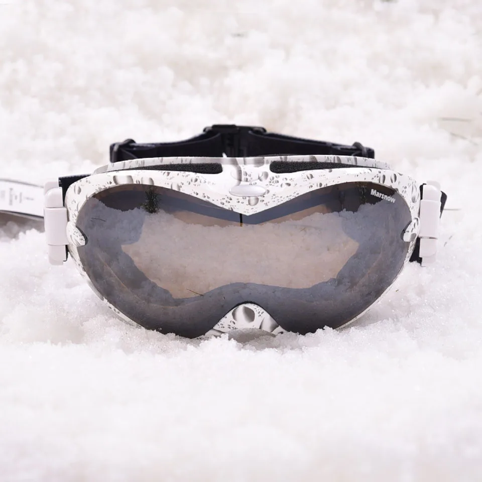 Бренд Marsnow, лыжные очки, двухслойные, UV400, анти-туман, большая Лыжная маска, очки для катания на лыжах, для мужчин и женщин, зимние очки для сноуборда - Цвет: 7