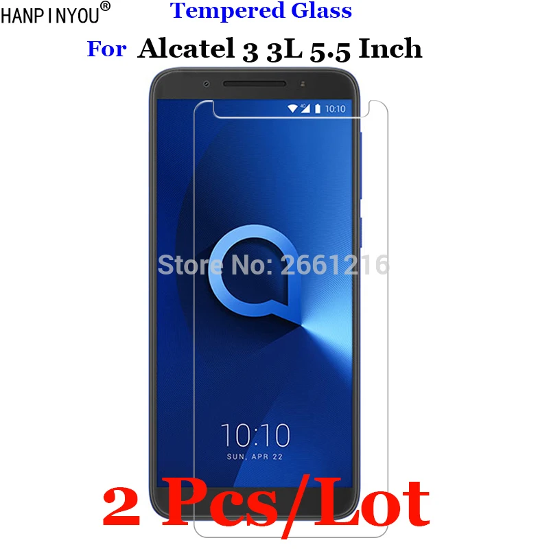 

2 Pcs/Lot For Alcatel 3 5052D 5052Y Tempered Glass 9H 2.5D Premium Screen Protector Film For Alcatel 3L 5034D 5.5