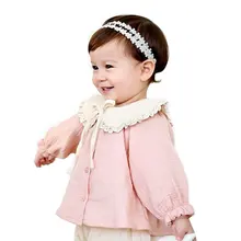 Одежда для новорожденных девочек, Дети круглый вырез, длинный рукав Повседневное футболка одежда LH6s