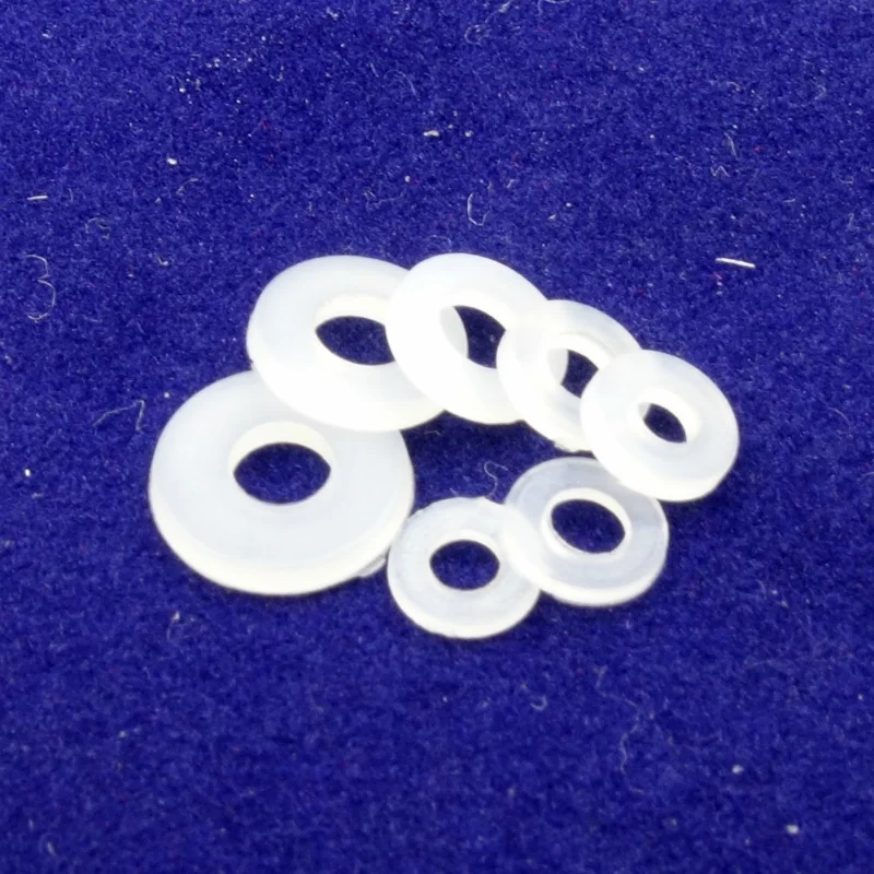 10-100pcs M2 M2.5 M3 M4 M5 M6 M8 M10 M12 M16 White/ Black Plastic Flat Washer Insulation Seals Gasket Ring high Strength Stainless Steel 25pcs Color : White , Inner Diameter : M14x27x2.5 