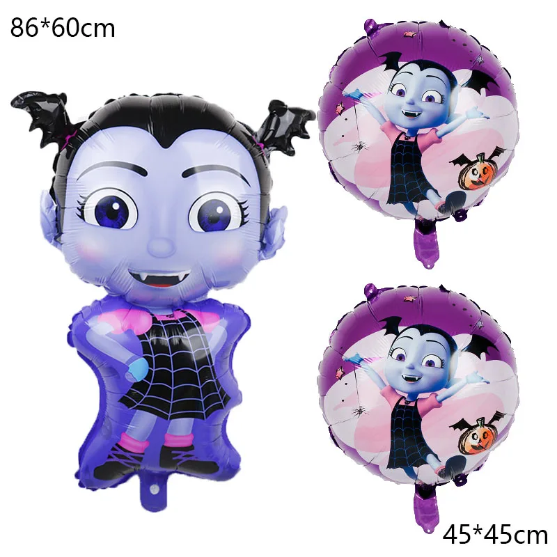 

New Vampirina Birthday party Balloons decor Witch Helium Foil Balloons Children Toys Globos Halloween Party vampirina Balloon