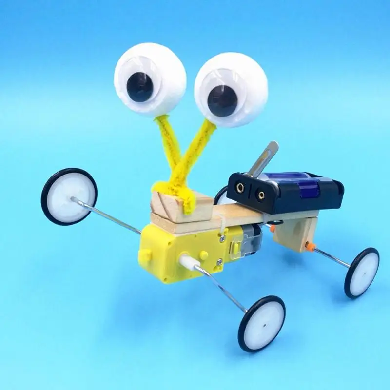 

DIY Remote Control Science Experiment Toys Electric Wooden Robot Reptile Model Children Invention Assemble Toys Birthday Gifts