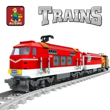 588 шт серия город поезд с конструктор железной дороги перевозки детей модель кирпича игрушки для детей