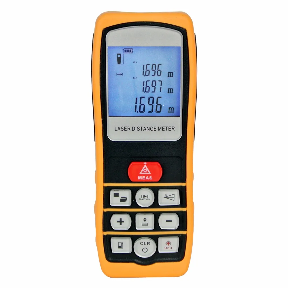 

Professional Portable Digital Distance 40 Meter Area Volume Laser Range Finder Accuracy +/- 1.5mm 40m 131ft Measure Range