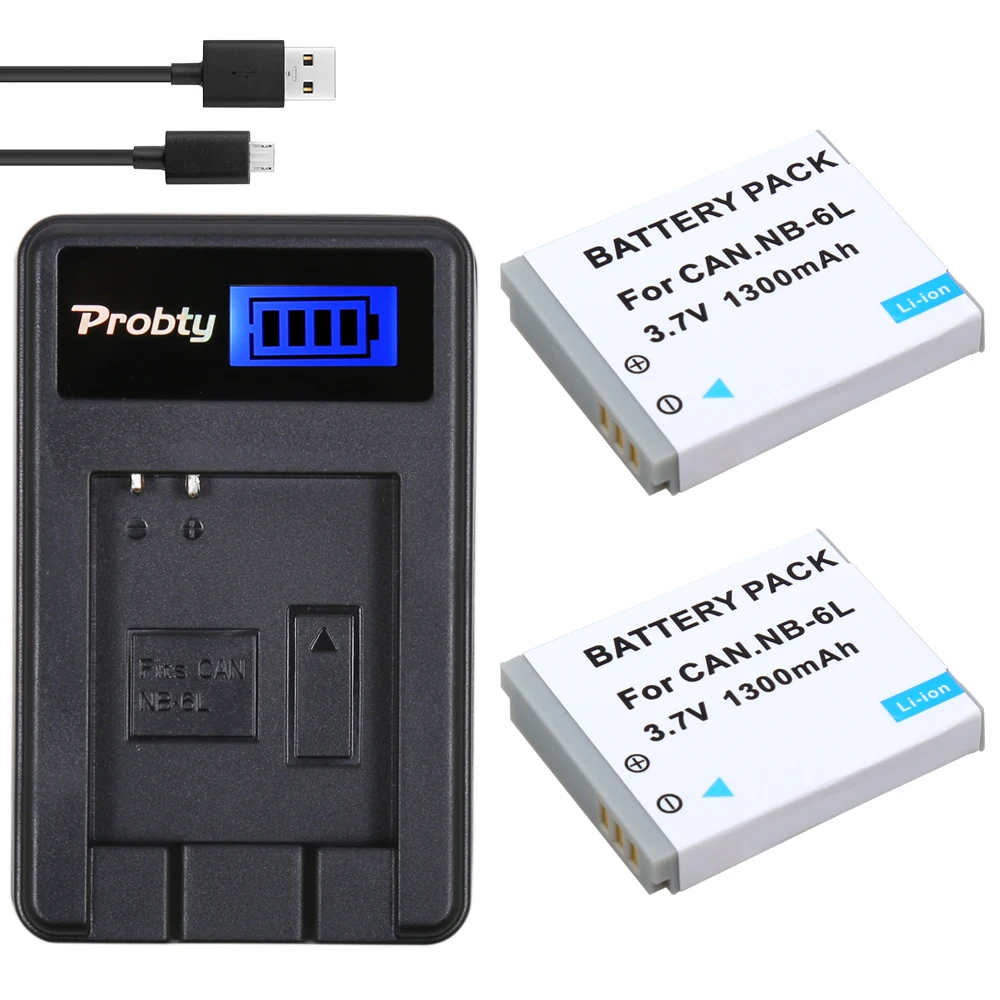 Prix pour Probty 2 pcs nb-6l nb 6l nb6l batterie + lcd usb chargeur pour canon ixus 310 sx275 sx280 sx510 200 105 210 300 s90 s95 SD1300 Prix pour Probty 2 pcs nb-6l nb 6l nb6l batterie + lcd usb chargeur pour canon ixus 310 sx275 sx280 sx510 200 105 210 300 s90 s95 SD1300