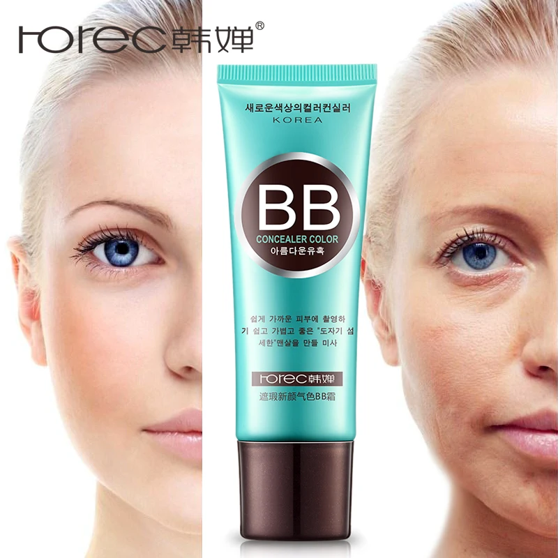 

ROREC Face BB Moisturizer Natural Flawless Pore Cover BB & CC Creams Base Liquid Foundation Oil-control Makeup Base Concealer