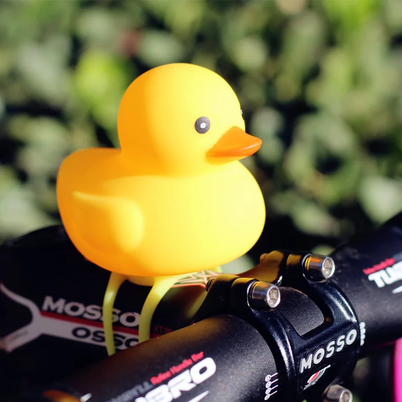 

Cycling Light Small Bicycle Bell Yellow Duck Bicycle Light Head Lights Mountain Bike Handlebar Cartoon Ring Bike Accessories