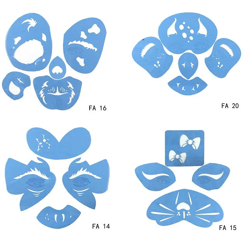 Многоразовый мягкий трафарет под краску животное кровоприсоска шаблон для тела DIY дизайн краски для Хэллоуина рождественской вечеринки татуировки