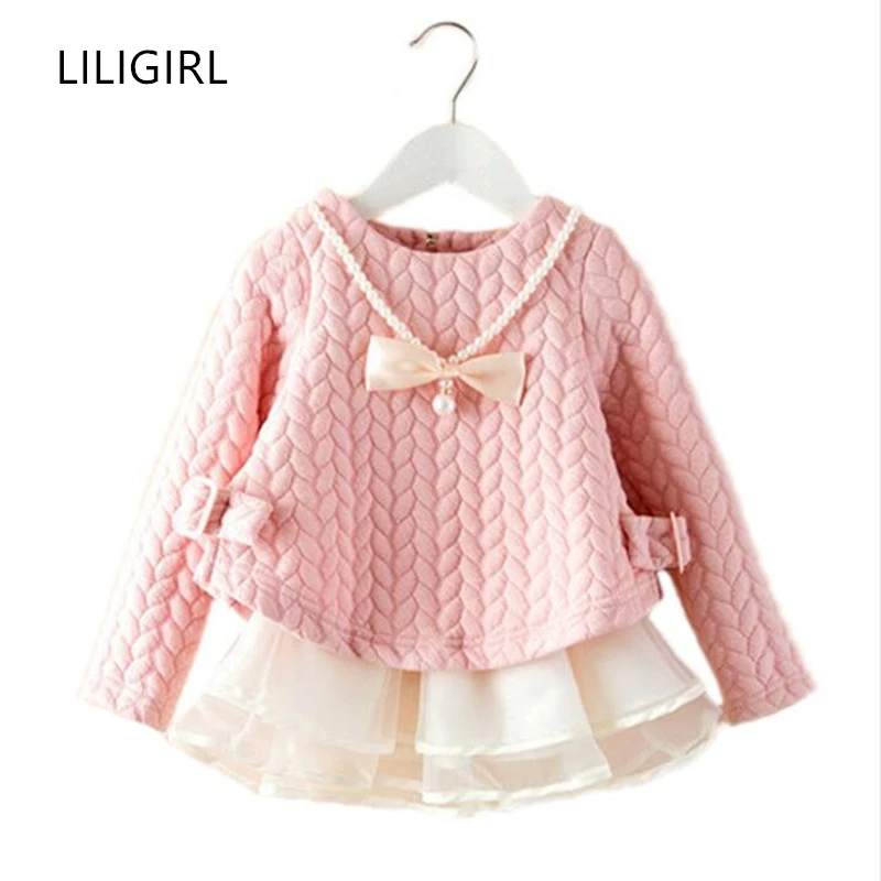 

2018 Spring/Winter Kids Brand Dresses Baby Girls tutu Dress Elegant Princess elsa Dress Warm High Quality Girls Clothes 2-6T