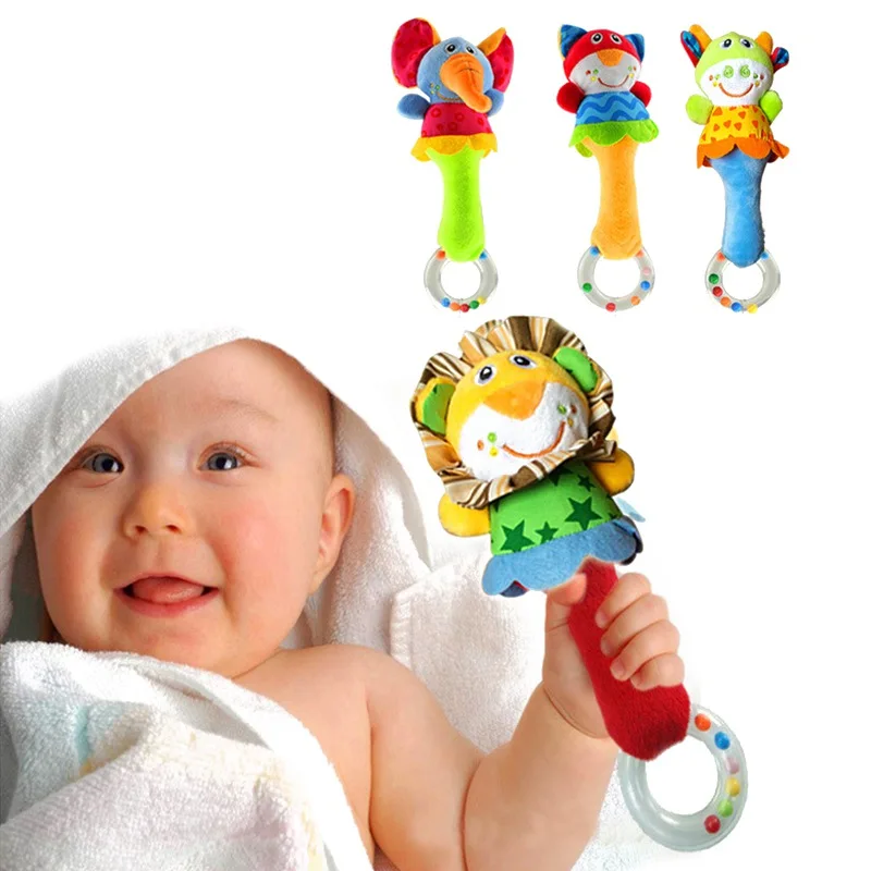 

Baby Lathe Hanging Ring Animal Rattle Crib Hanging Baby Stroller Hanging Toys Teethers Stuffed Doll