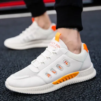 

2019 Men's shoes spring and summer new small white shoes fashion wild casual super fire breathable lightweight mesh shoes