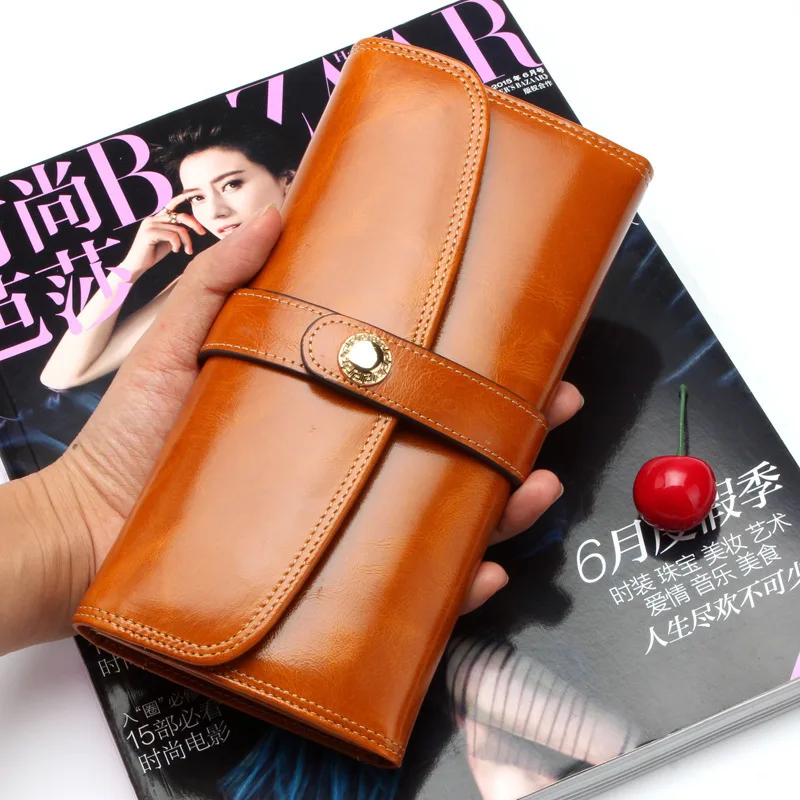 Кошелек из натуральной кожи Женский длинный на молнии|brand purse|purse brandlong clutch |